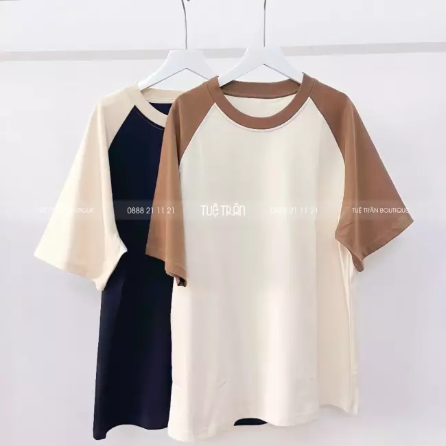 Đồng phục áo thun Raglan cotton cao cấp
