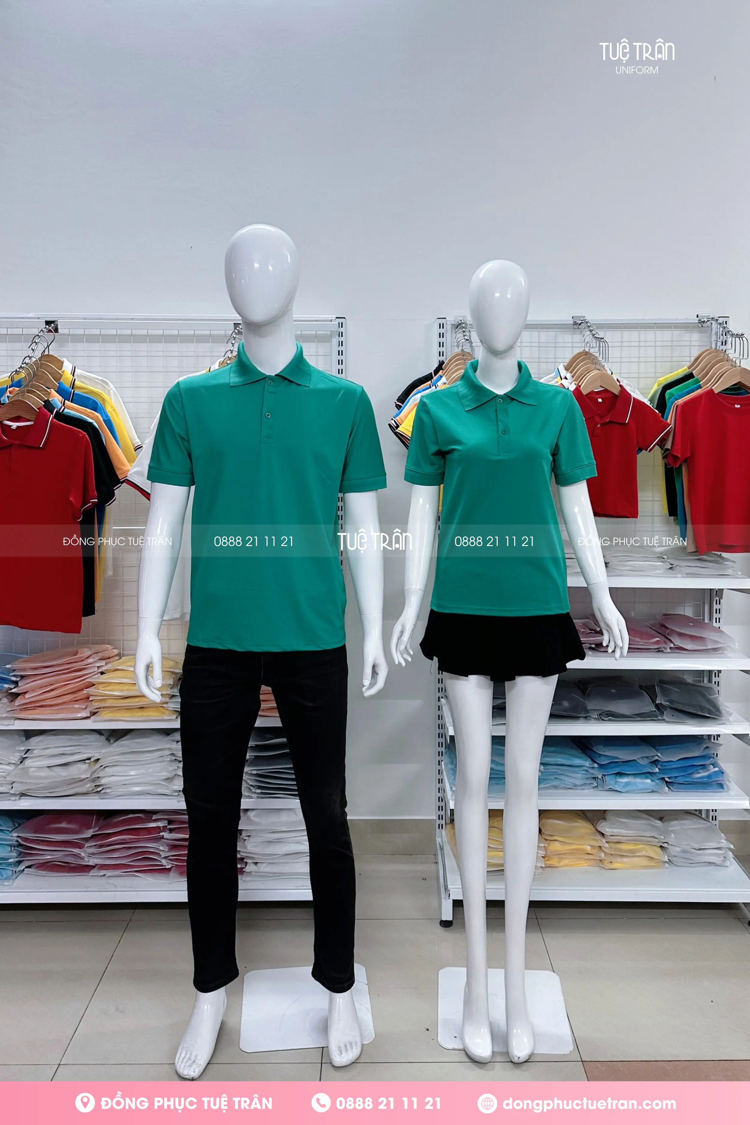Polo cá sấu poly 4 chiều